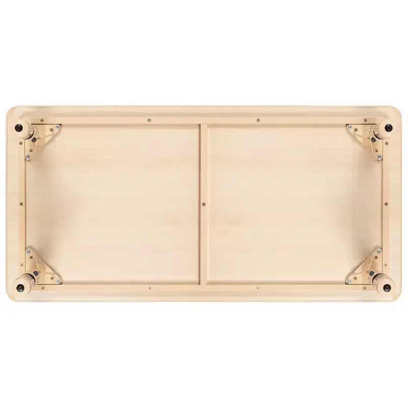 Emma and Oliver 23.625W x 47.25L Rectangular Plastic Height Adjustable Activity Table