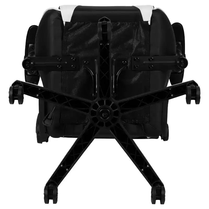 Sedia da gaming ergonomica da corsa Emma e Oliver con schienale completamente reclinabile in similpelle rossa