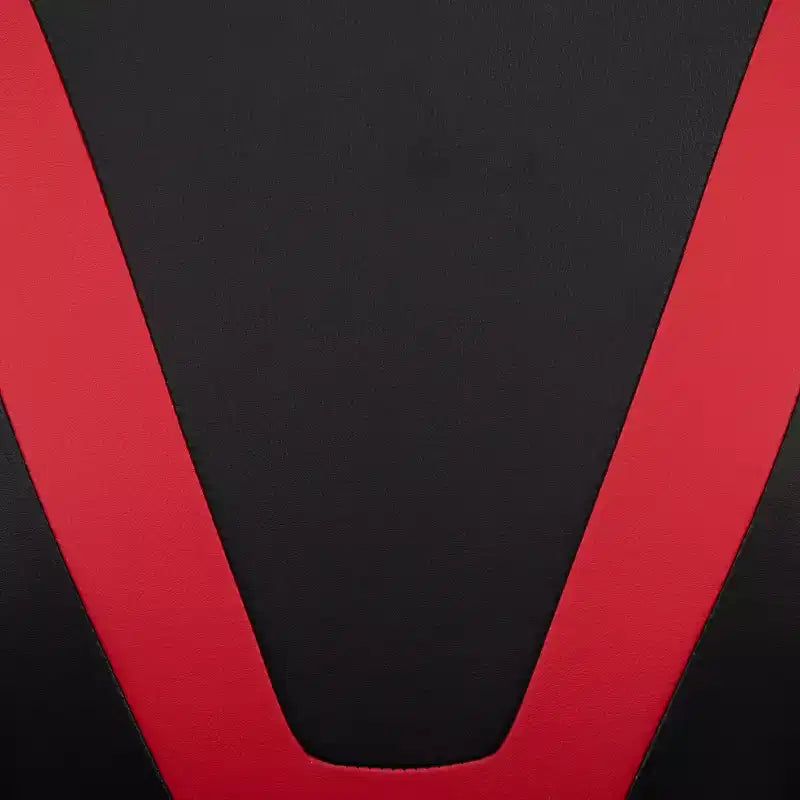 Sedia da gaming ergonomica da corsa Emma e Oliver con schienale completamente reclinabile in similpelle rossa