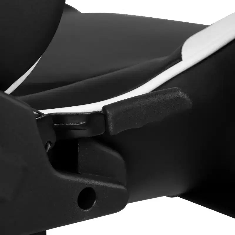 Sedia da gaming ergonomica da corsa Emma e Oliver con schienale completamente reclinabile in similpelle rossa