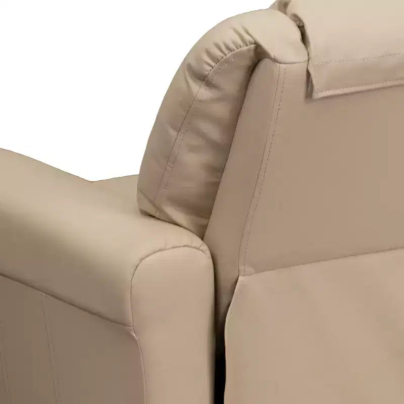 Emma and Oliver Contemporary Kids Recliner with Cup Holder and Headrest