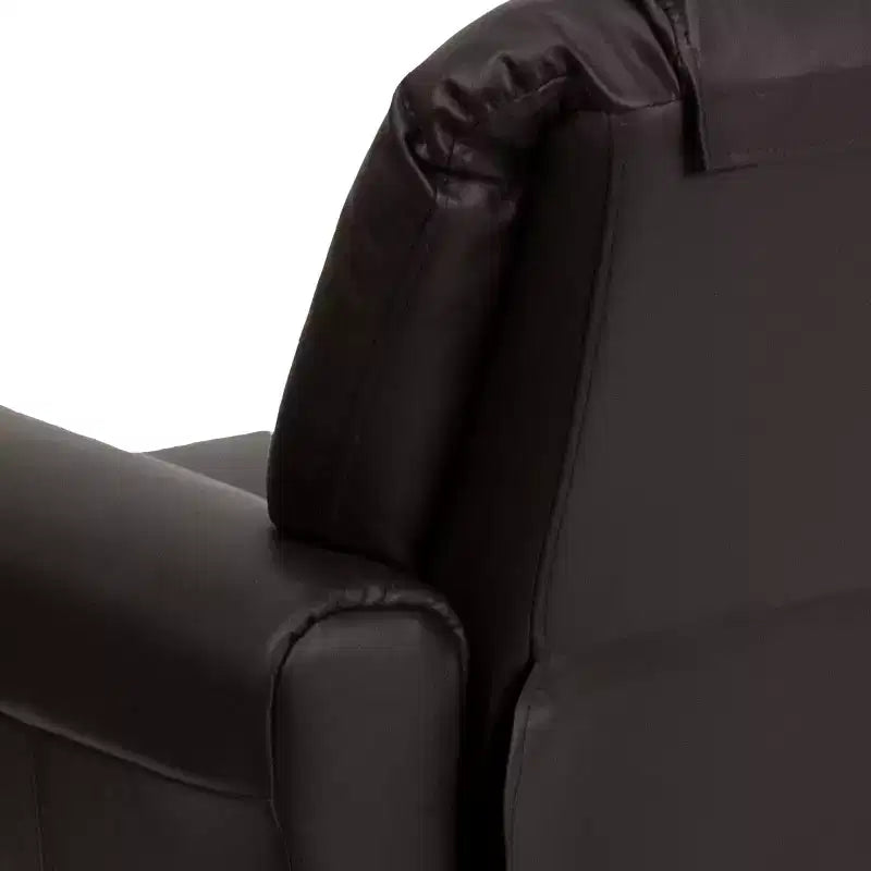 Emma and Oliver Contemporary Kids Recliner with Cup Holder and Headrest