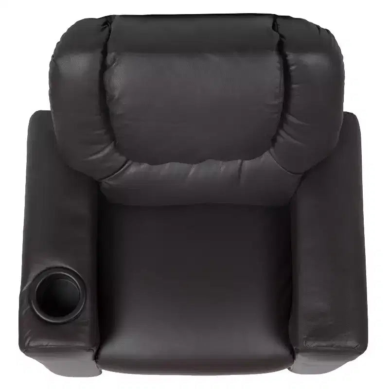 Emma and Oliver Contemporary Kids Recliner with Cup Holder and Headrest