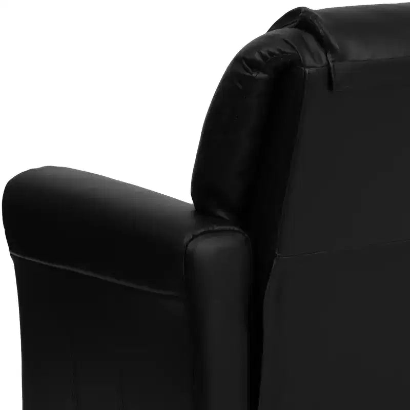 Emma and Oliver Contemporary Kids Recliner with Cup Holder and Headrest