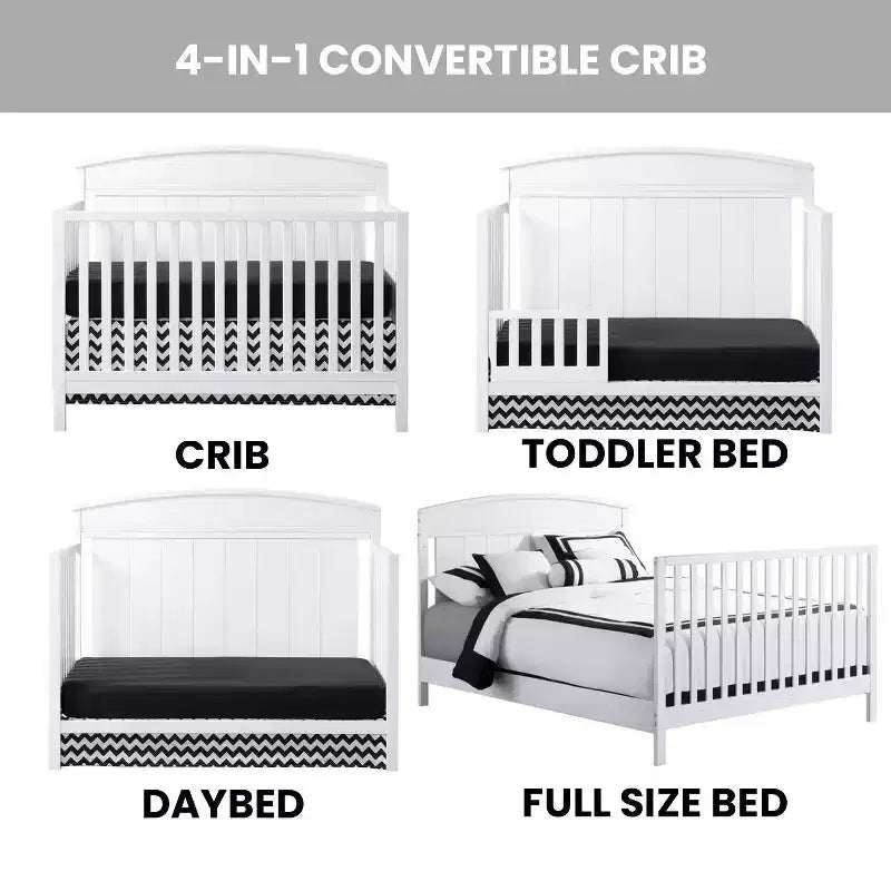 Oxford Baby Baldwin 4-in-1 Convertible Crib