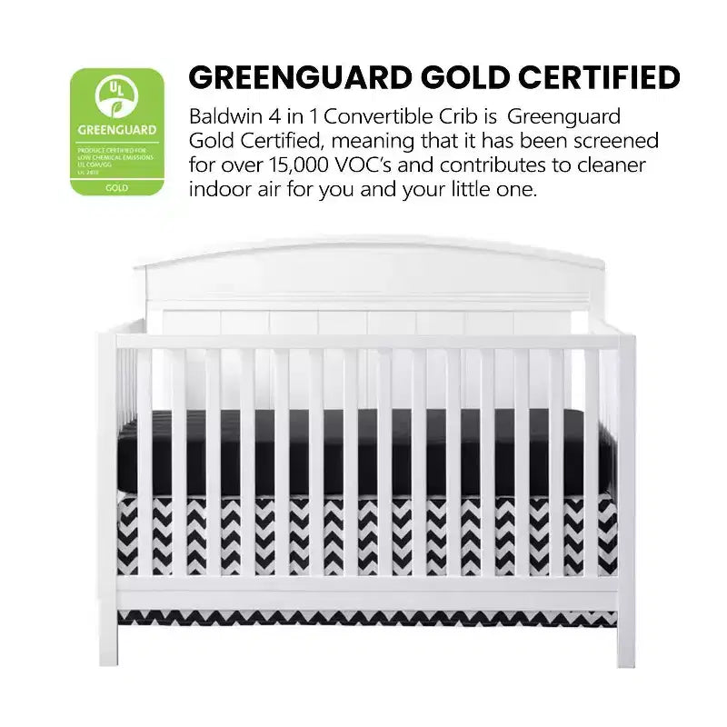 Oxford Baby Baldwin 4-in-1 Convertible Crib