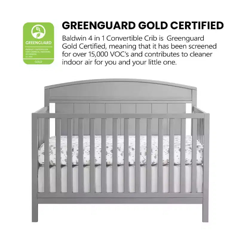 Oxford Baby Baldwin 4-in-1 Convertible Crib
