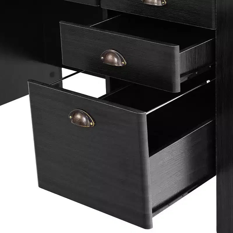Costway Computer Desk PC Laptop Writing Table Workstation Student Study Furniture Black