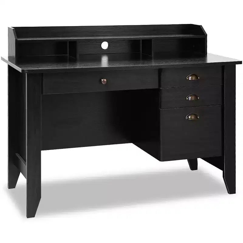 Costway Computer Desk PC Laptop Writing Table Workstation Student Study Furniture Black