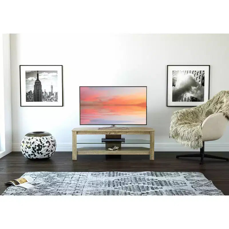 Glass Shelf with TV Stand for TV up to 55 - AVF