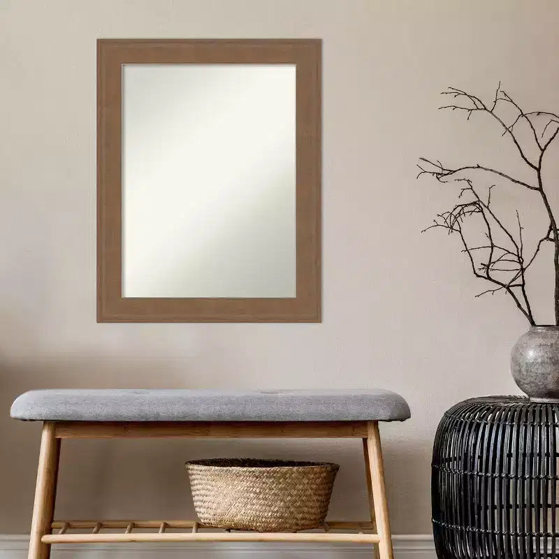 Amanti Art Alta Non-Beveled Bathroom Wall Mirror