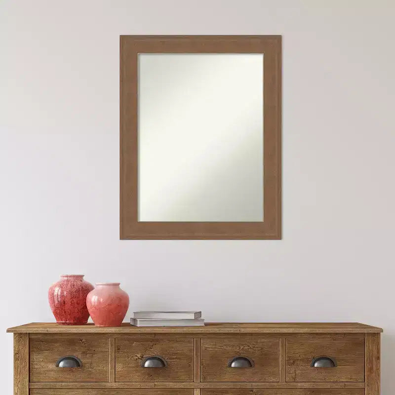 Amanti Art Alta Non-Beveled Bathroom Wall Mirror
