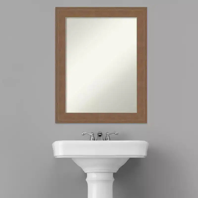 Amanti Art Alta Non-Beveled Bathroom Wall Mirror