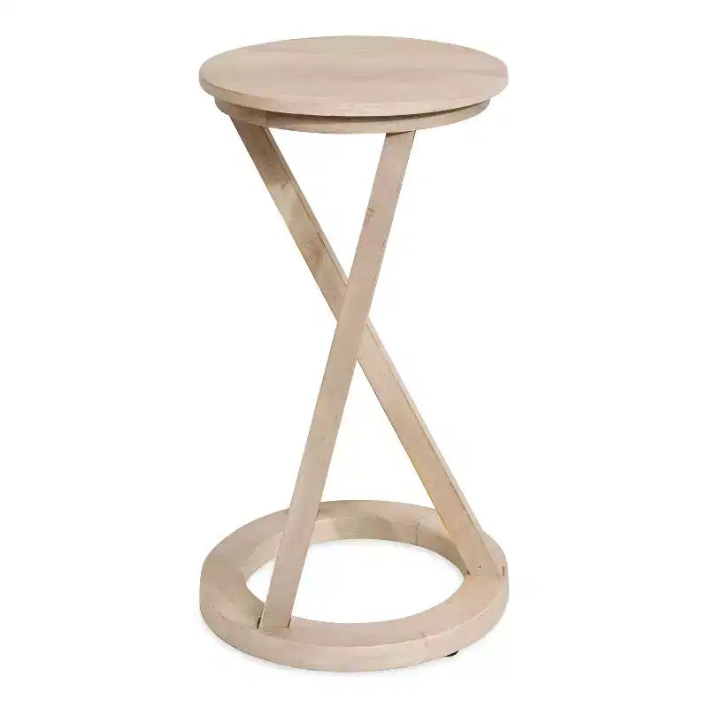 Kate and Laurel Aja Modern Wood Accent Table