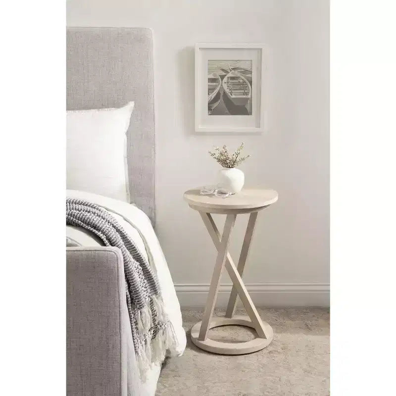 Kate and Laurel Aja Modern Wood Accent Table