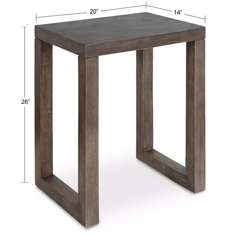 Kate and Laurel Elyria Wood Side Table