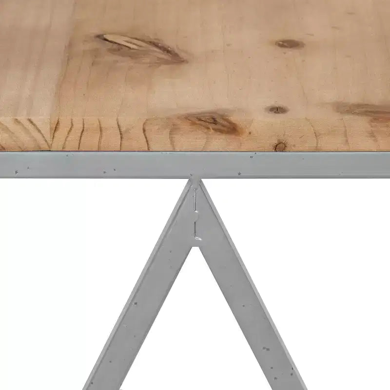 Kate and Laurel Uzma Square Metal Nesting Table, 2 Piece, Silver