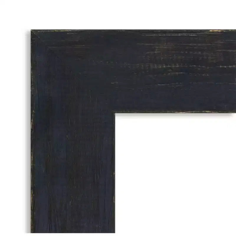 Amanti Art Shiplap Petite Bevel Wood Bathroom Wall Mirror