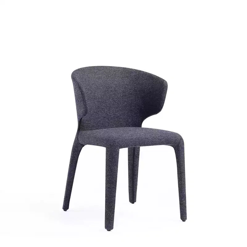 Set of 2 Conrad Modern Woven Tweed Dining Chairs - Manhattan Comfort
