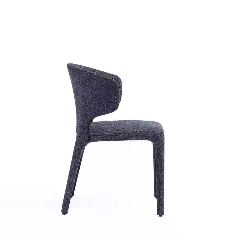 Set of 2 Conrad Modern Woven Tweed Dining Chairs - Manhattan Comfort