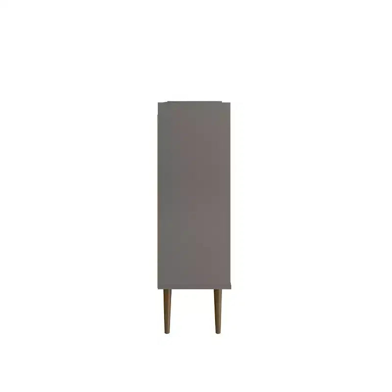45.5 Bogart Mid-Century Modern 4 Shelf Accent Cabinet - Manhattan Comfort