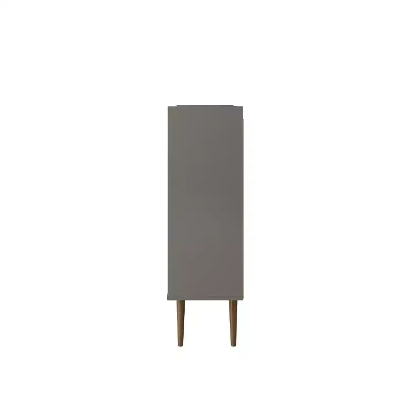 45.5 Bogart Mid-Century Modern 4 Shelf Accent Cabinet - Manhattan Comfort