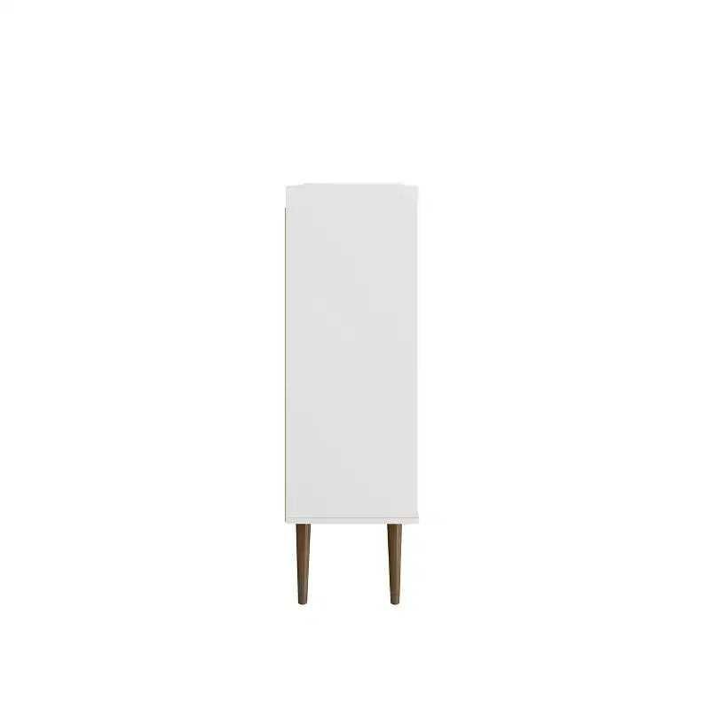 45.5 Bogart Mid-Century Modern 4 Shelf Accent Cabinet - Manhattan Comfort