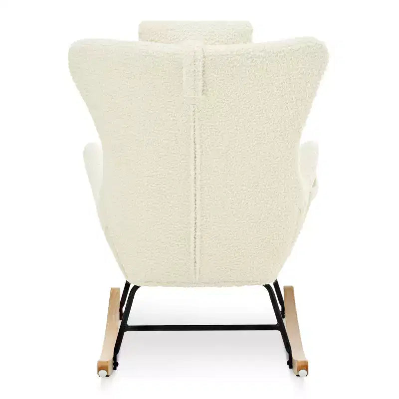 Teddy Tufted Rocking Chair with Rubber Legs - ModernLuxe