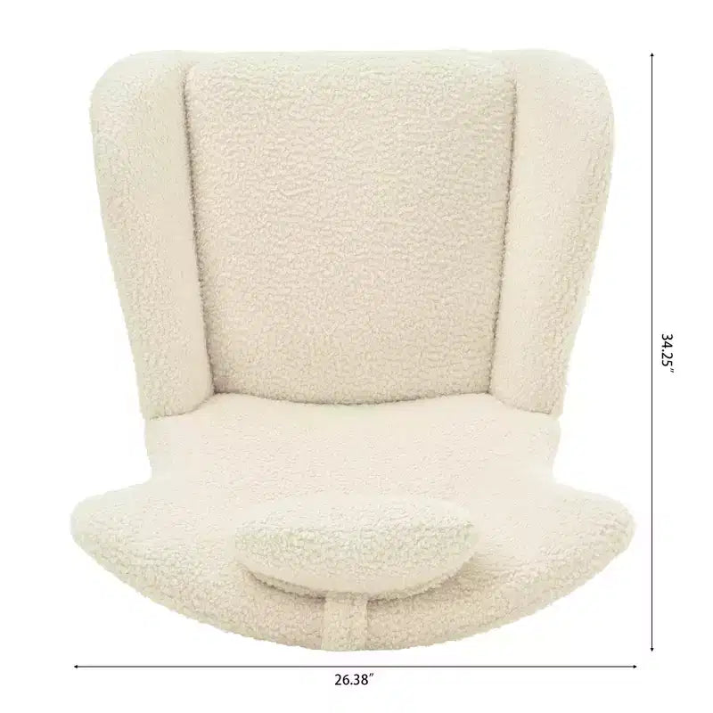 Teddy Tufted Rocking Chair with Rubber Legs - ModernLuxe