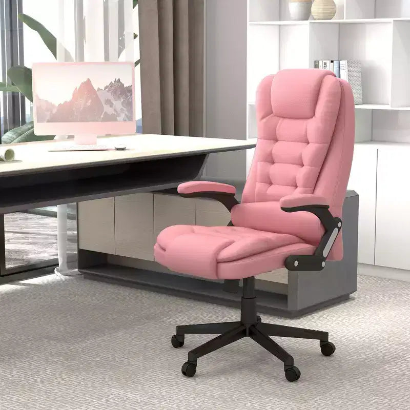 HOMCOM High-Back Massage Office Chair, Heated Reclining Computer Chair with Remote