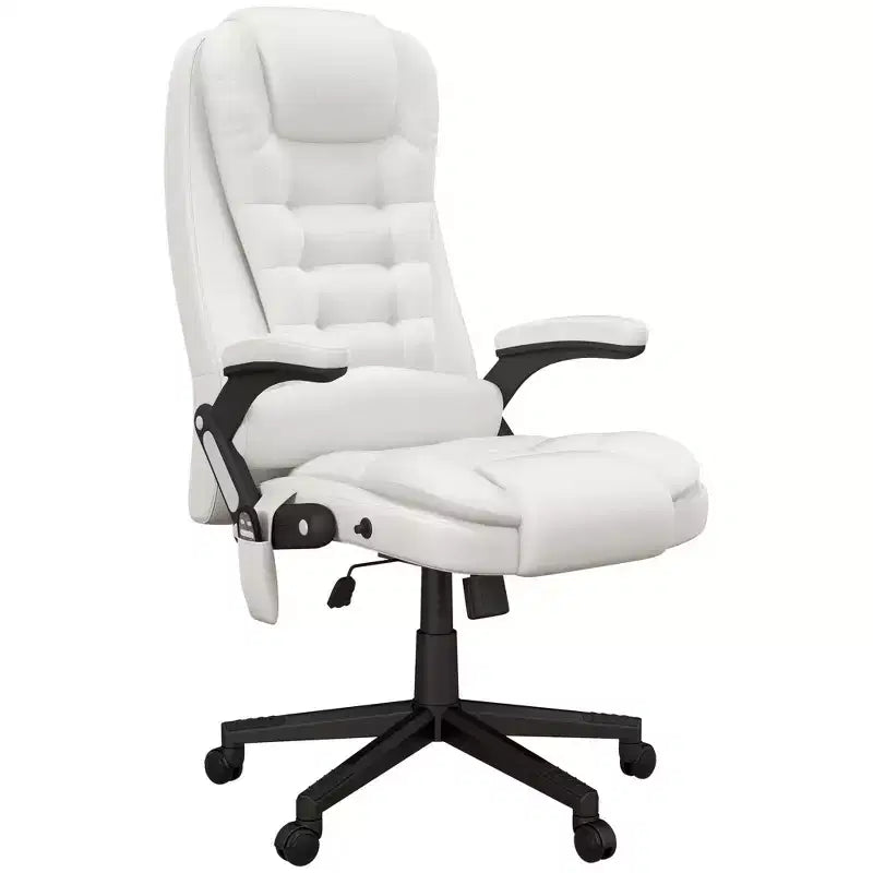 HOMCOM High-Back Massage Office Chair, Heated Reclining Computer Chair with Remote