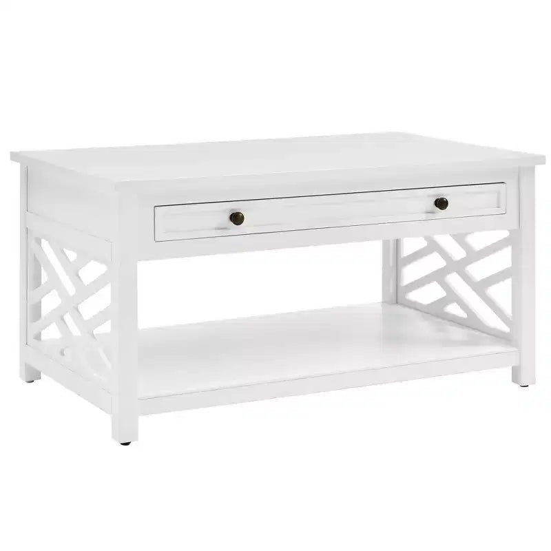 36" Middlebury Wood Coffee Table with Drawer - Alaterre Furniture