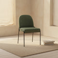 Modern Metal Dining Chair Velvet - HomePop