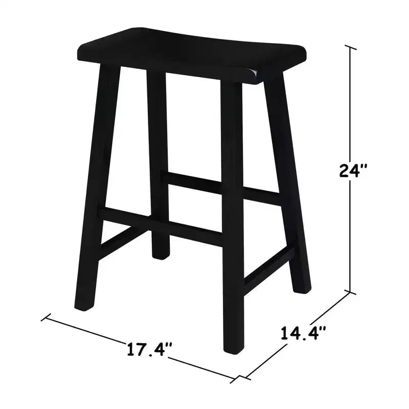 Davis Saddle Seat Counter Height Stool - International Concepts