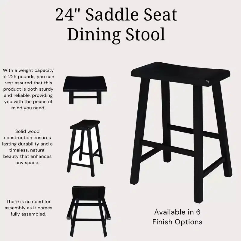 Davis Saddle Seat Counter Height Stool - International Concepts