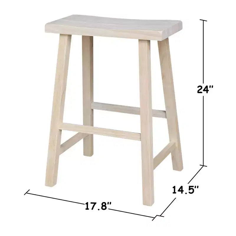 Davis Saddle Seat Counter Height Stool - International Concepts