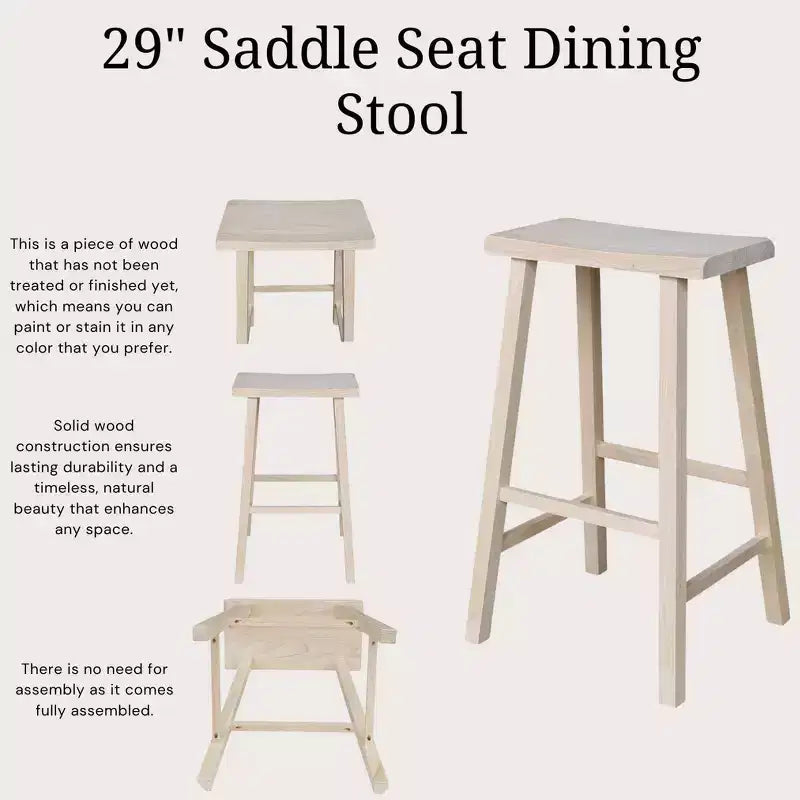Davis Saddle Seat Counter Height Stool - International Concepts