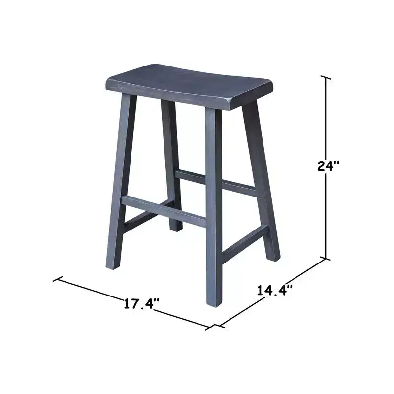Davis Saddle Seat Counter Height Stool - International Concepts
