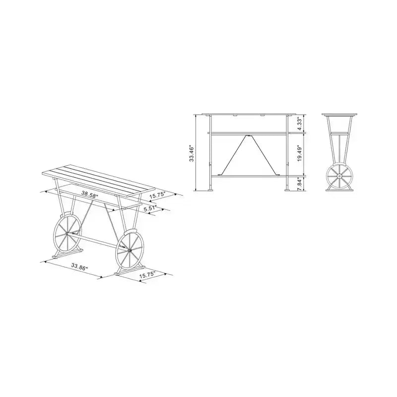 Torum Counter Height Bar Table - HOMES: Inside + Out