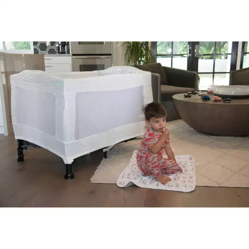 Coverplay Chenille Slipcover for Curved Arm Play Yard