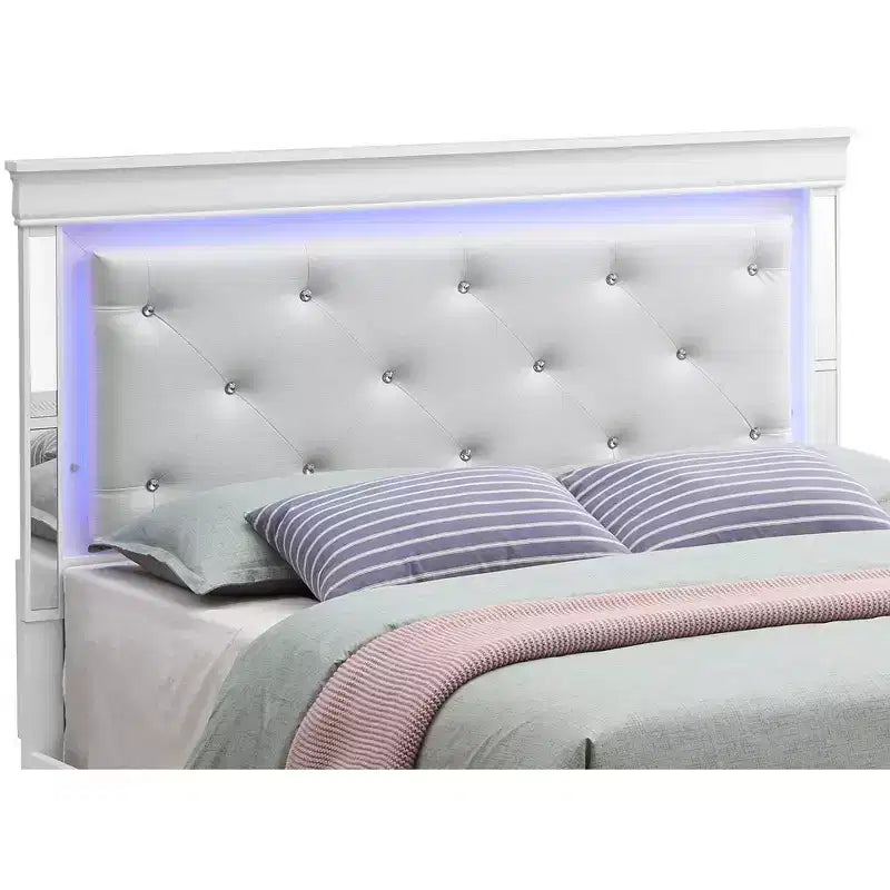 Passion Furniture Verona and Queen Panel Beds