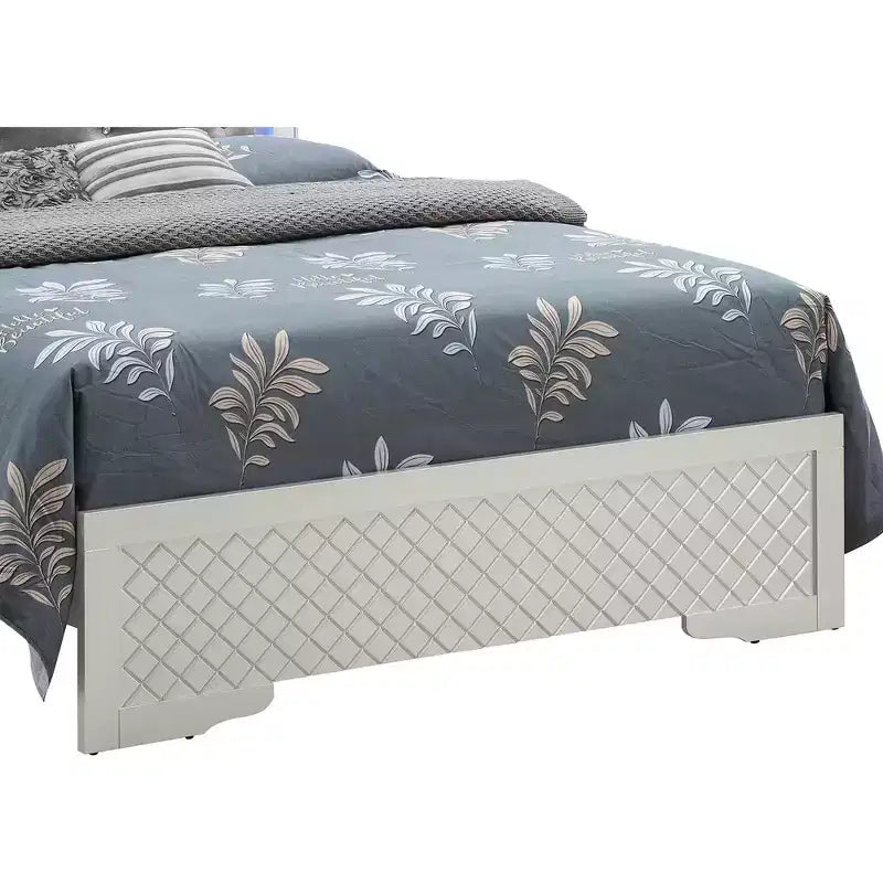 Passion Furniture Verona and Queen Panel Beds