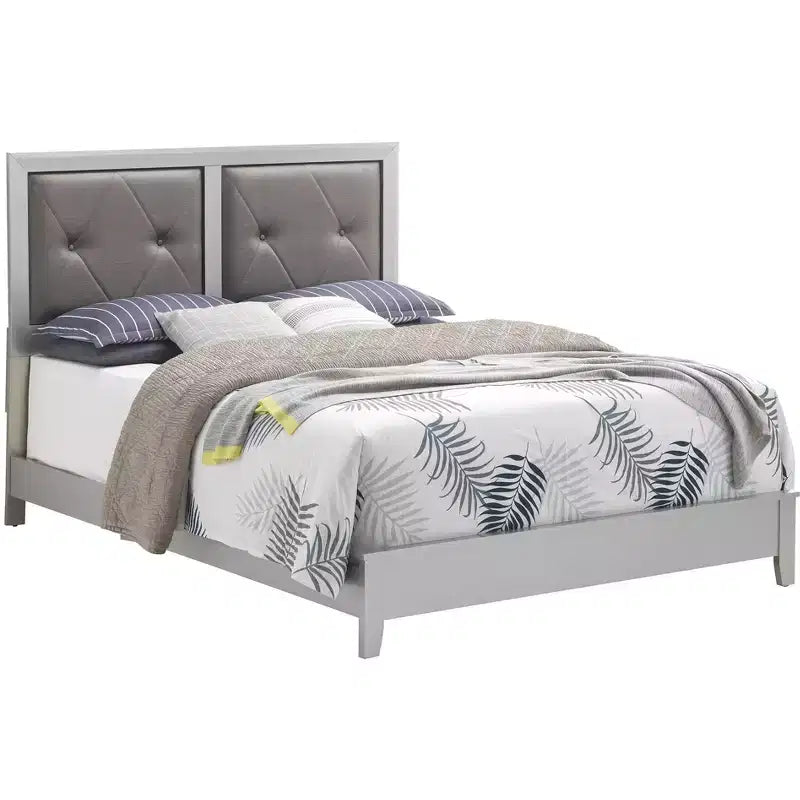 Passion Furniture Primo Upholstered Queen Panel Bed