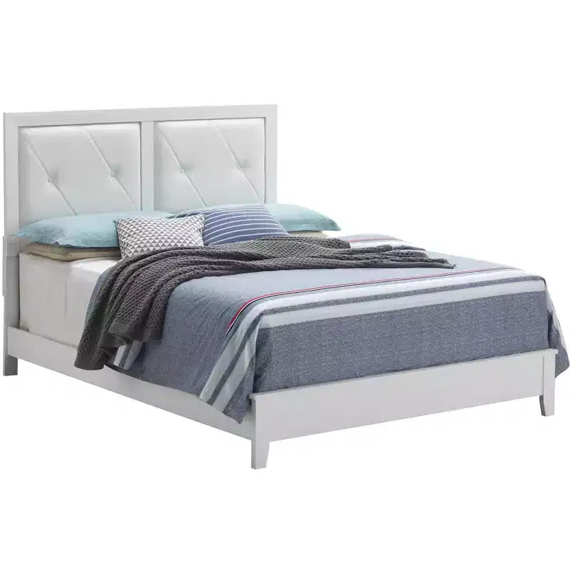 Passion Furniture Primo Upholstered Queen Panel Bed