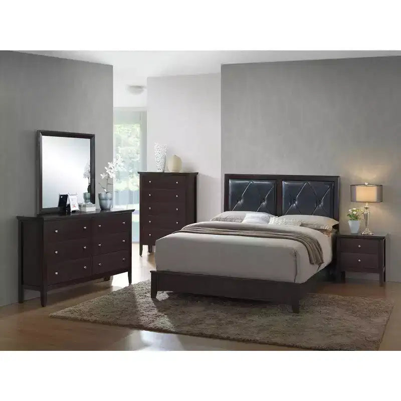 Passion Furniture Primo Upholstered Queen Panel Bed