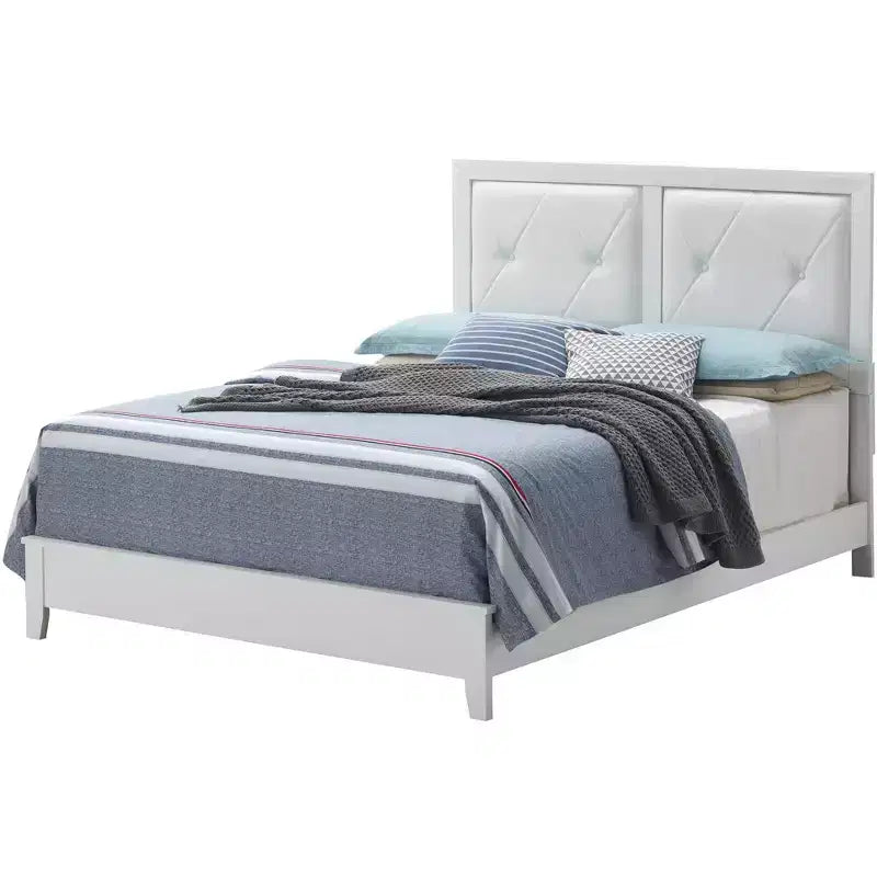 Passion Furniture Primo Upholstered Queen Panel Bed
