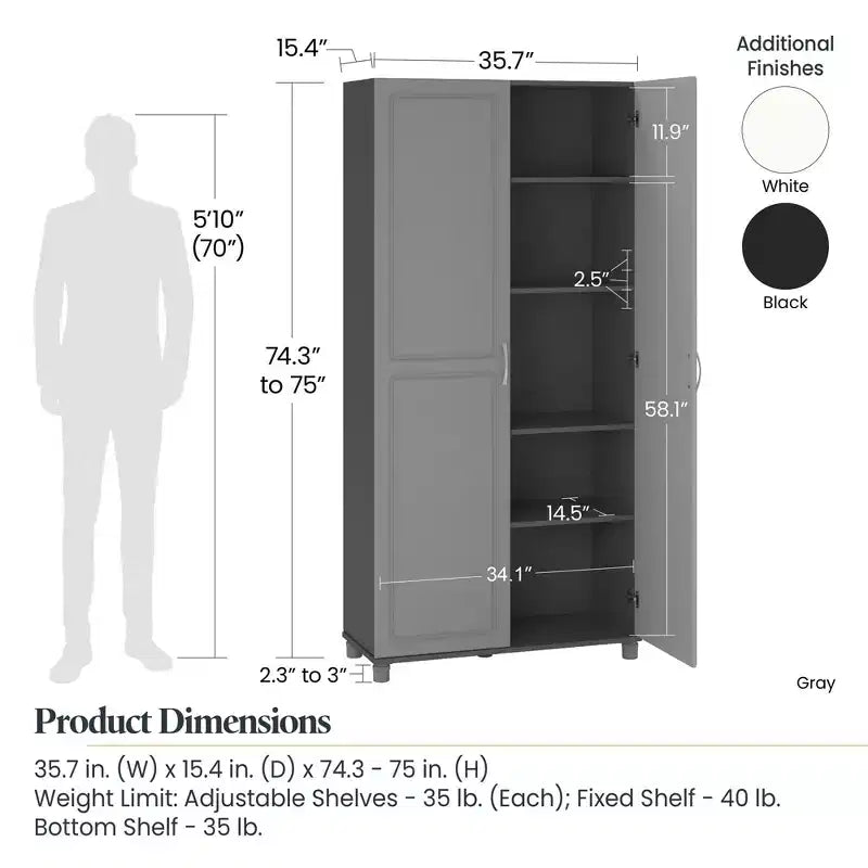 Systembuild Kendall 36 Utility Storage Cabinet