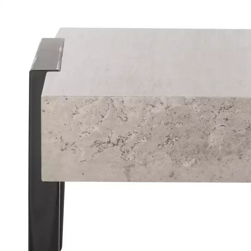 Cameron Coffee Table - Light Grey/Black - Safavieh