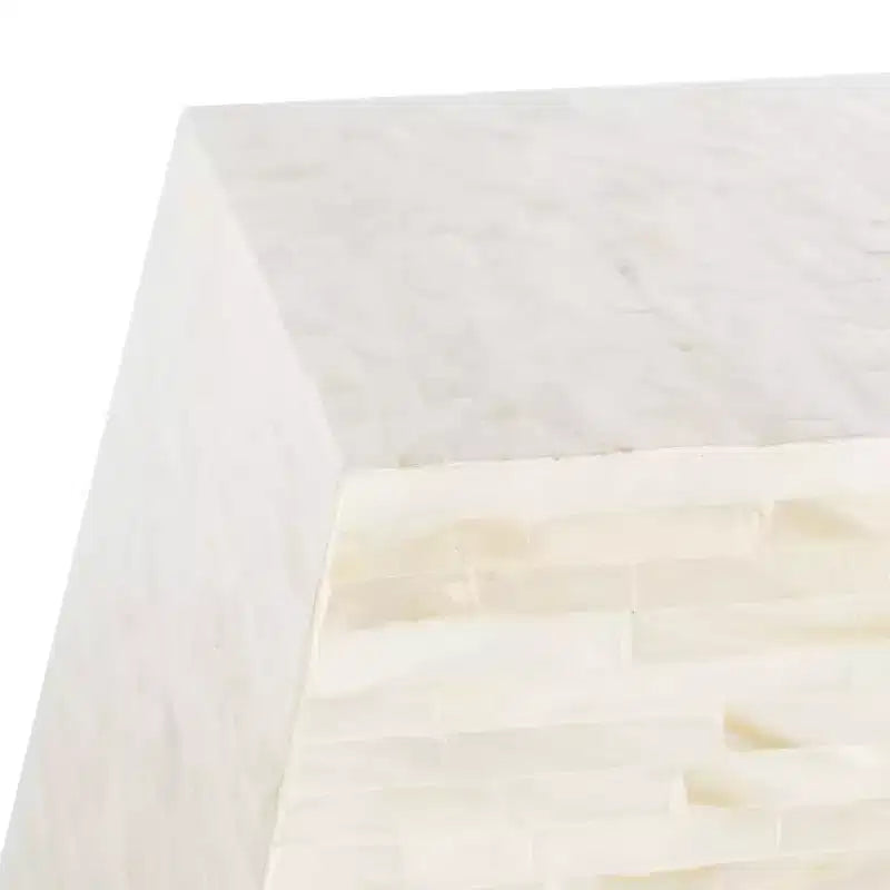 Lea Mosaic Geometric Side Table - TRB1010A - Multi/Light Beige - Safavieh