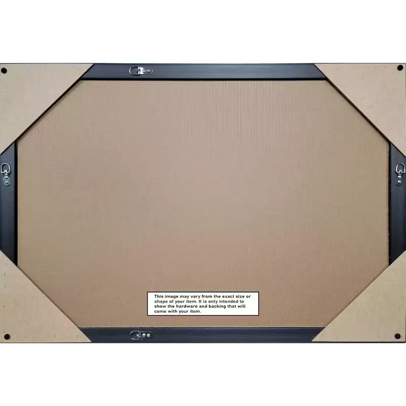 Amanti Art Owl Brown Narrow Non-Beveled Wood Framed Wall Mirror